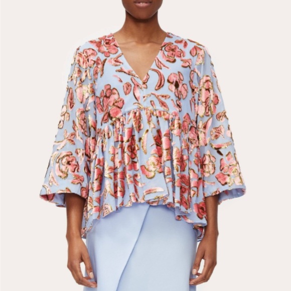 Stine Goya Palmer Blouse Rosemary Banana Leaf Metallic Blouse - Picture 14 of 14